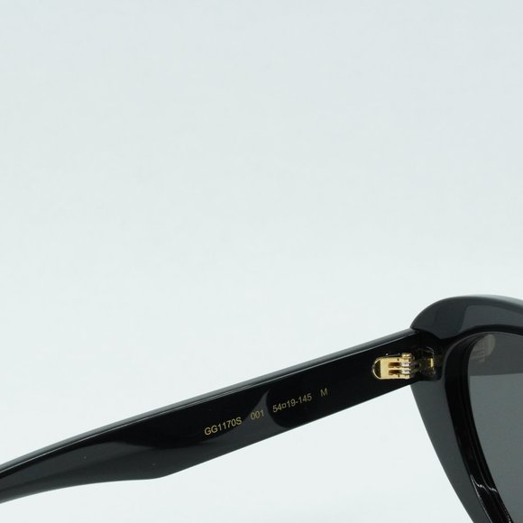 NEW GUCCI Symbols 54MM Cat-Eye Acetate Sunglasses GG1170S 001